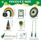 St Patrick's Day Decoration 8 PCS Tiered Tray Decor Set, Cute Tabletop Saint Patty's Day Décor for Home Shelf Mantel Fireplace Office Desk Coffee Bar Leprechaun Gnome Shamrock Irish Tray Objects